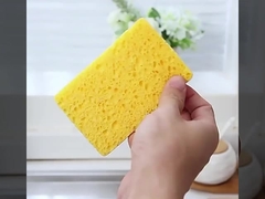 OEM ODM DH-A5-12 Custom Natural Vegetable Cellulose Cleaning Thin Sponge cho bồn rửa nhà bếp